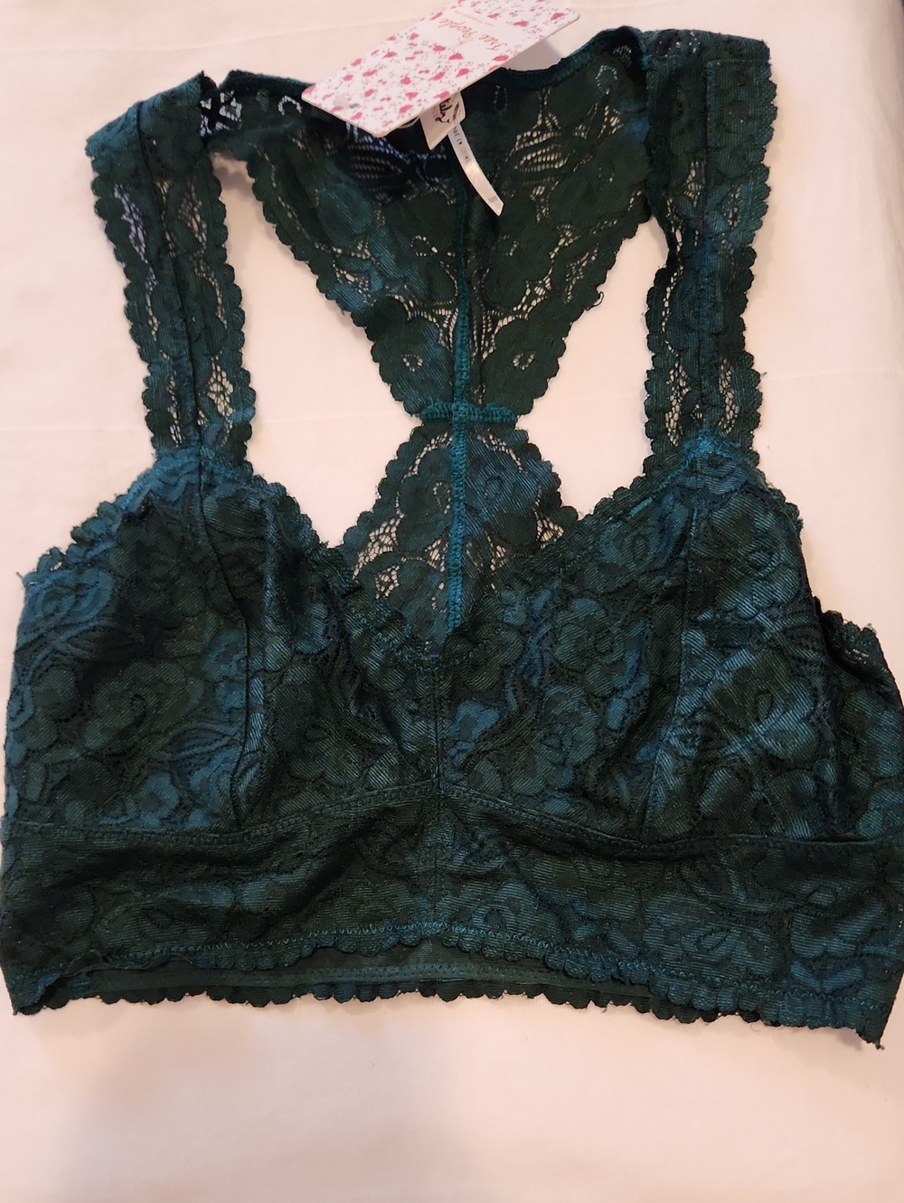 Free People Burgundy Lace Bralette